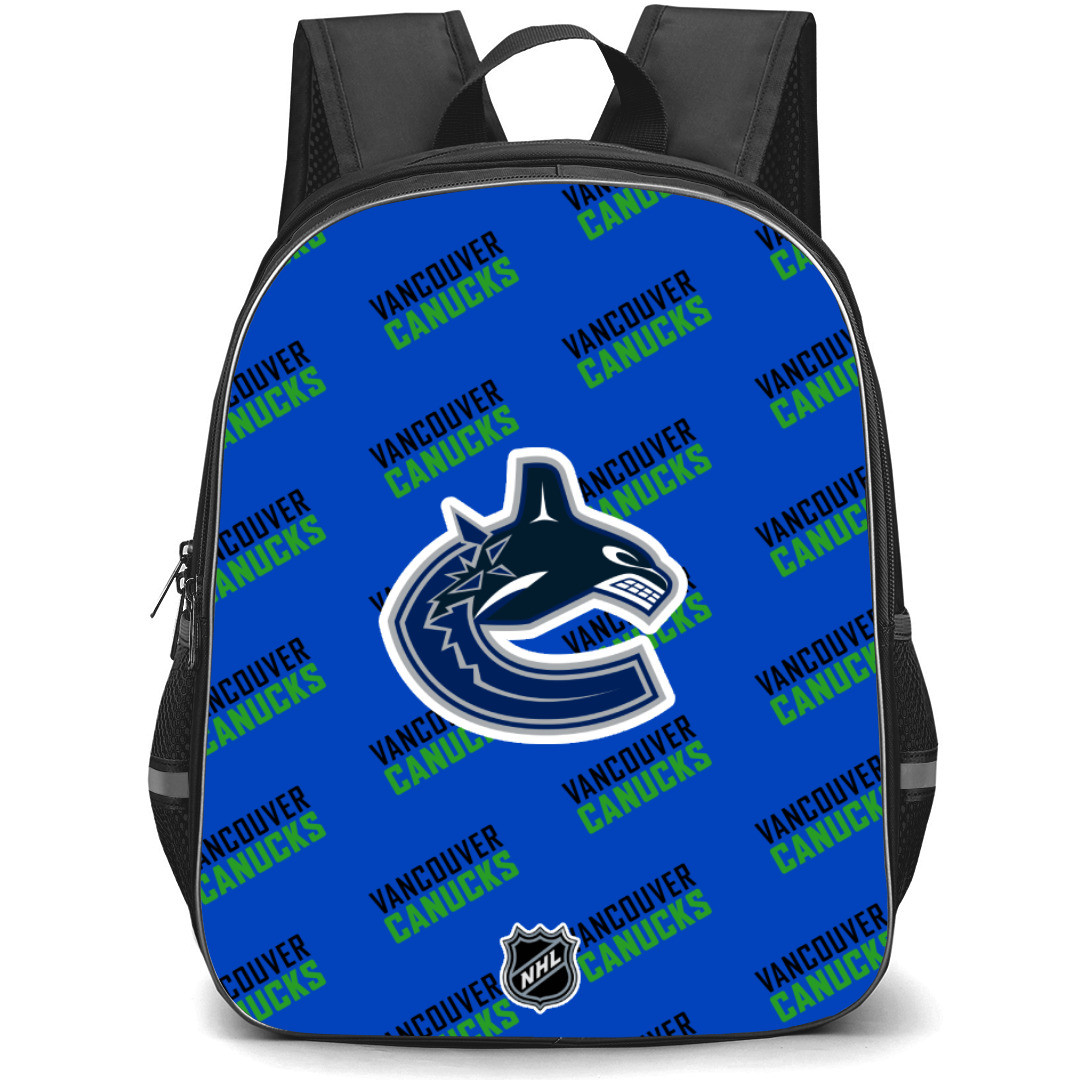 NHL Vancouver Canucks Backpack StudentPack - Vancouver Canucks Medley Monogram Wordmark