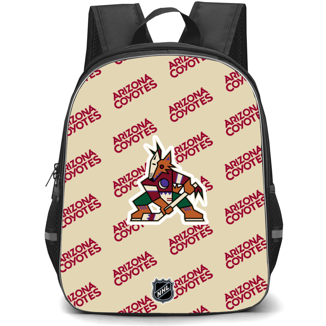 NHL Arizona Coyotes Backpack StudentPack - Arizona Coyotes Medley Monogram Wordmark