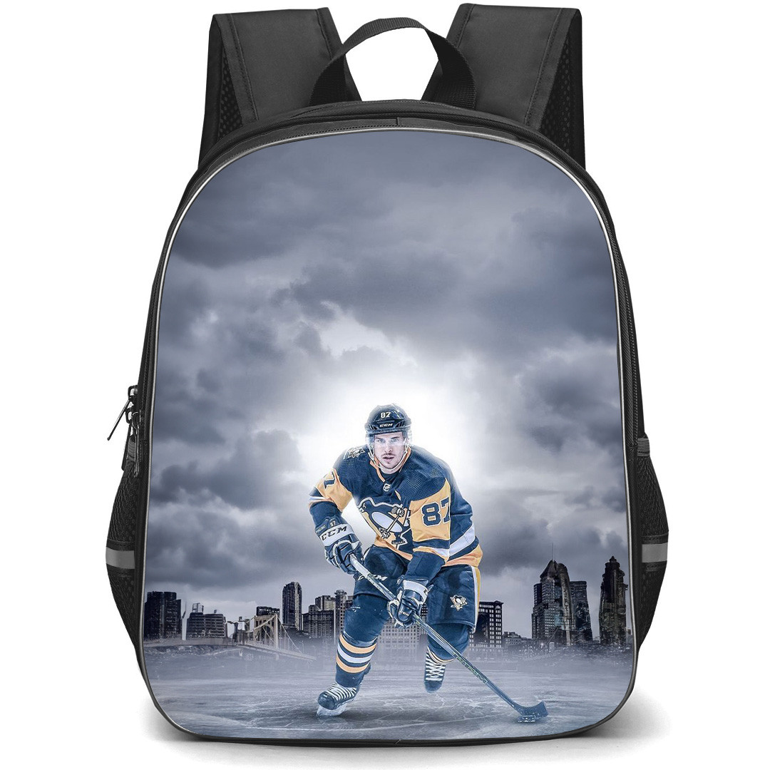 NHL Sidney Crosby Backpack School Bag StudentPack - Sidney Crosby Pittsburgh Penguins Urban Ice Design Poster