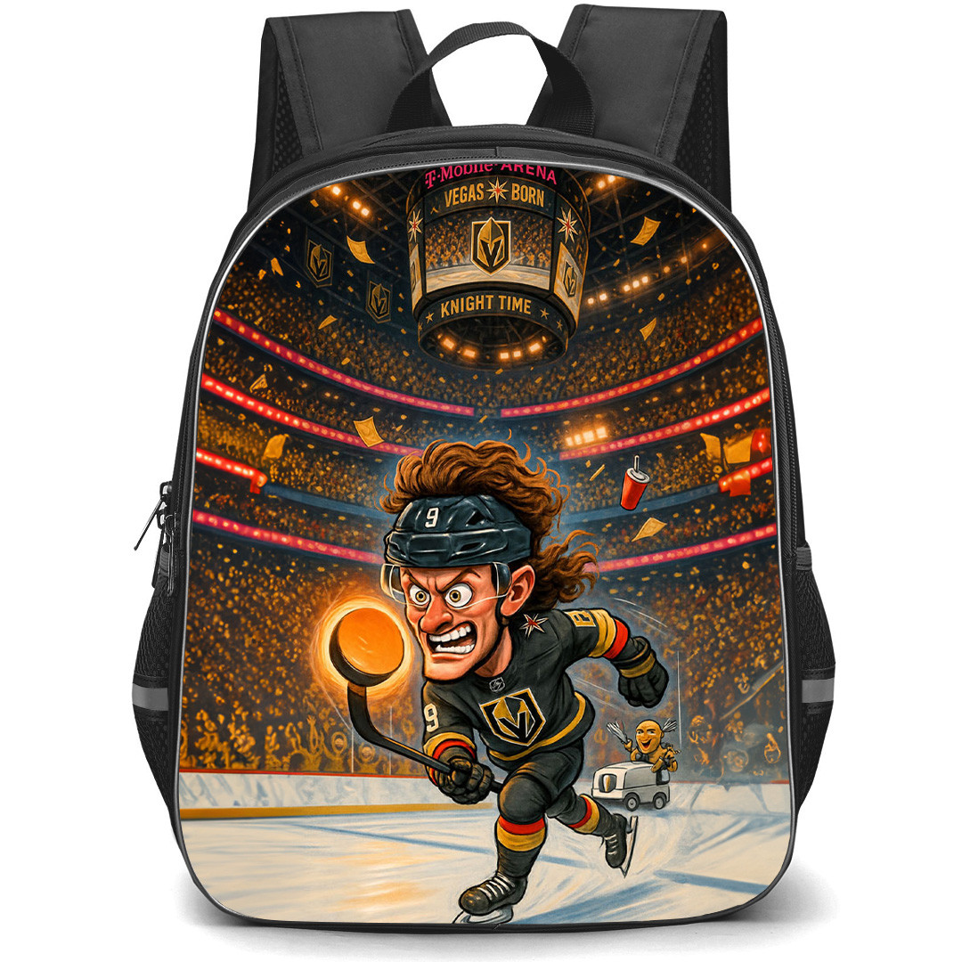 NHL Jack Eichel Backpack School Bag StudentPack - Jack Eichel Vegas Golden Knights Cartoon Action Poster