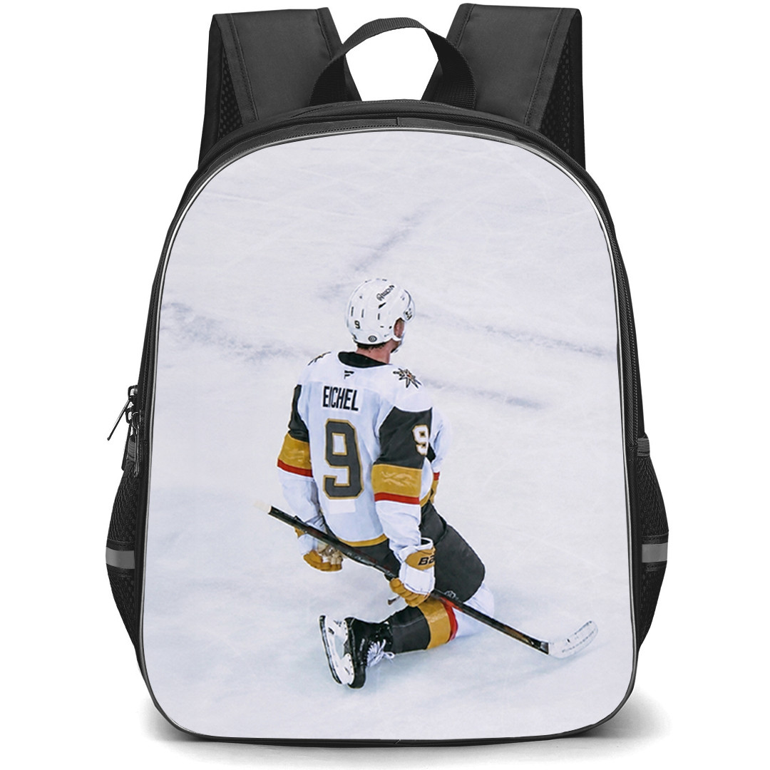 NHL Jack Eichel Backpack School Bag StudentPack - Jack Eichel Vegas Golden Knights Minimal Ice Aesthetic