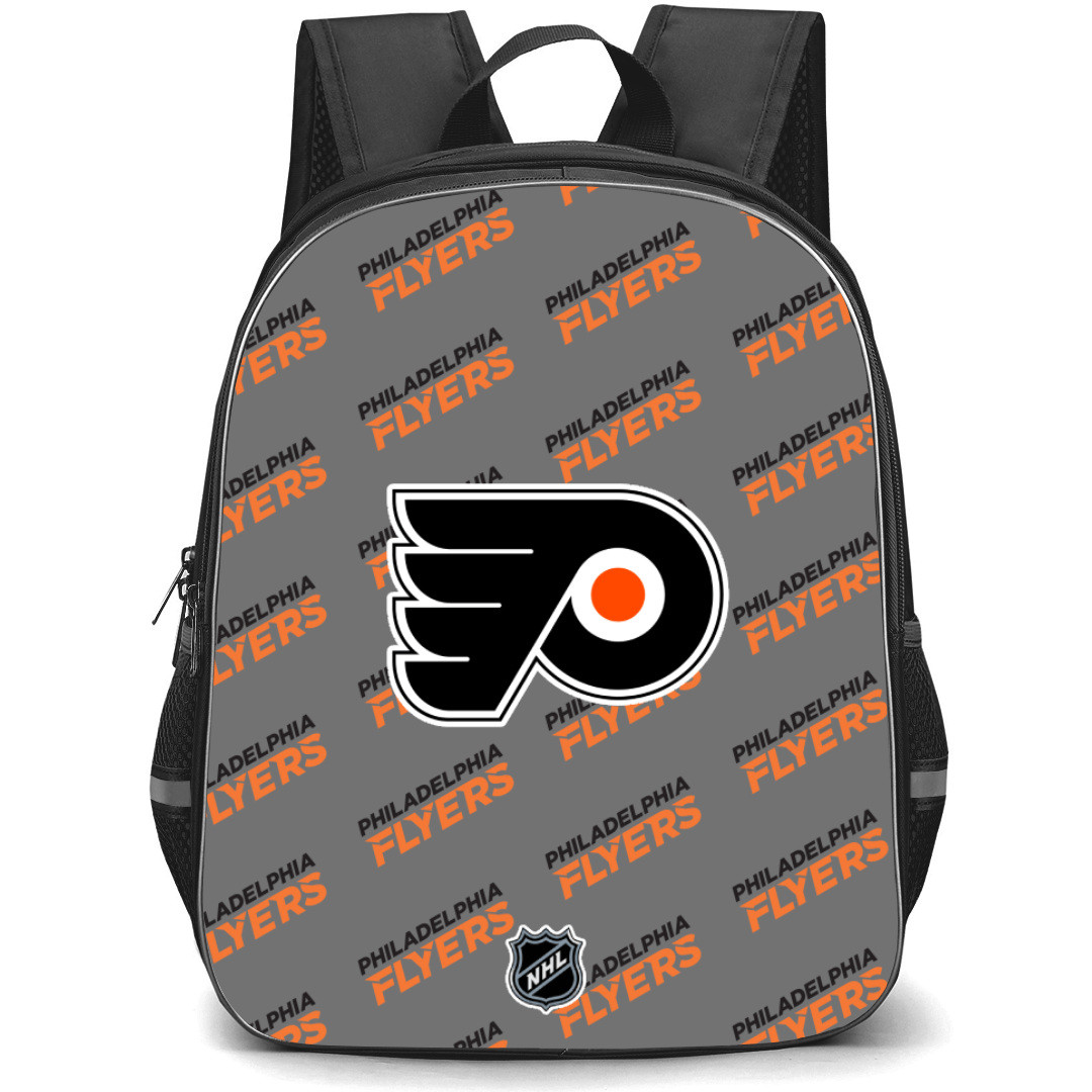 NHL Philadelphia Flyers Backpack StudentPack - Philadelphia Flyers Medley Monogram Wordmark
