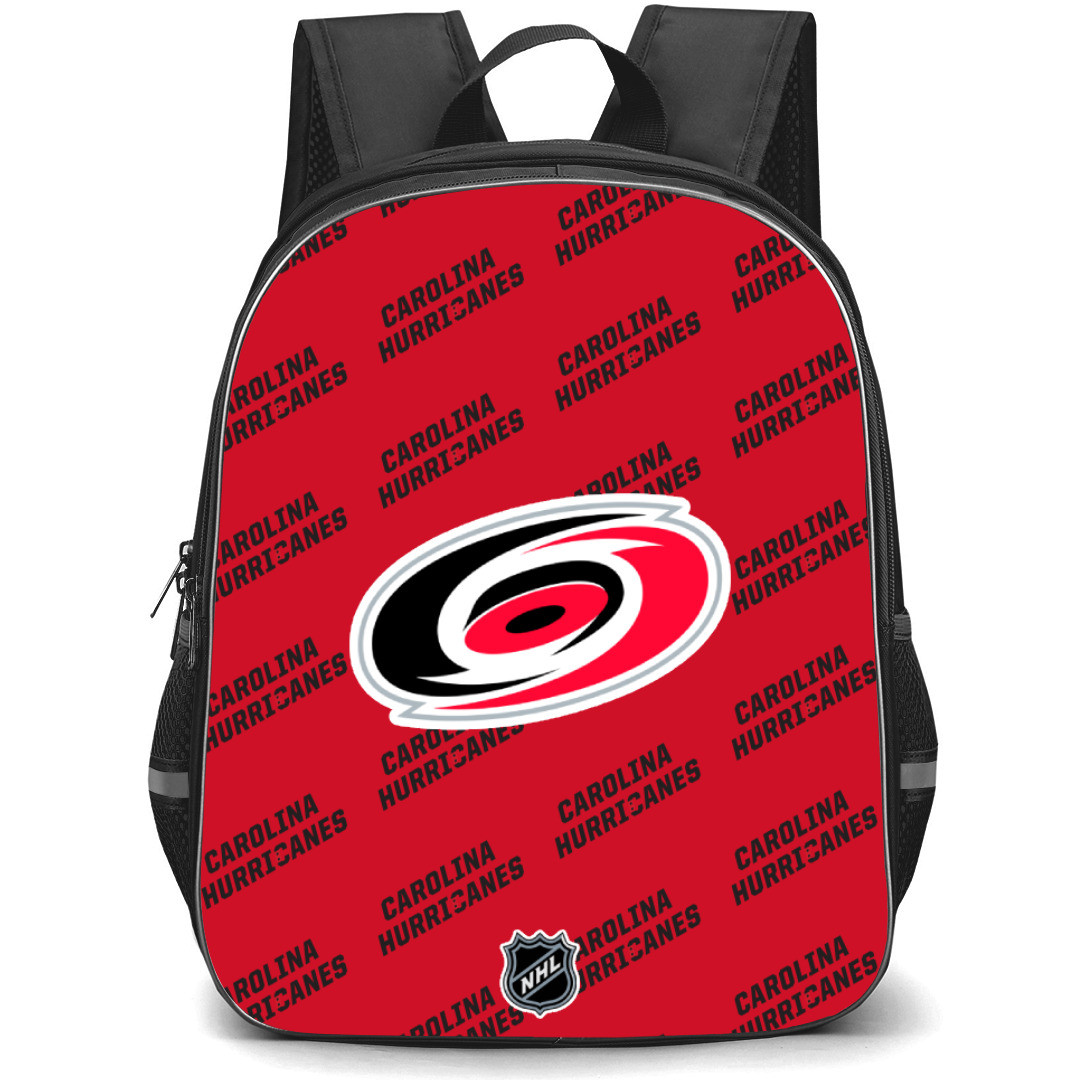 NHL Carolina Hurricanes Backpack StudentPack - Carolina Hurricanes Medley Monogram Wordmark