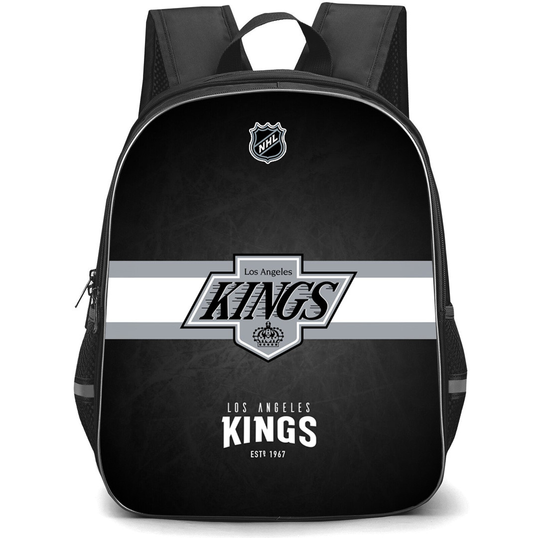 NHL Los Angeles Kings Backpack StudentPack - Team 1988 Logo Stripe On Black Background