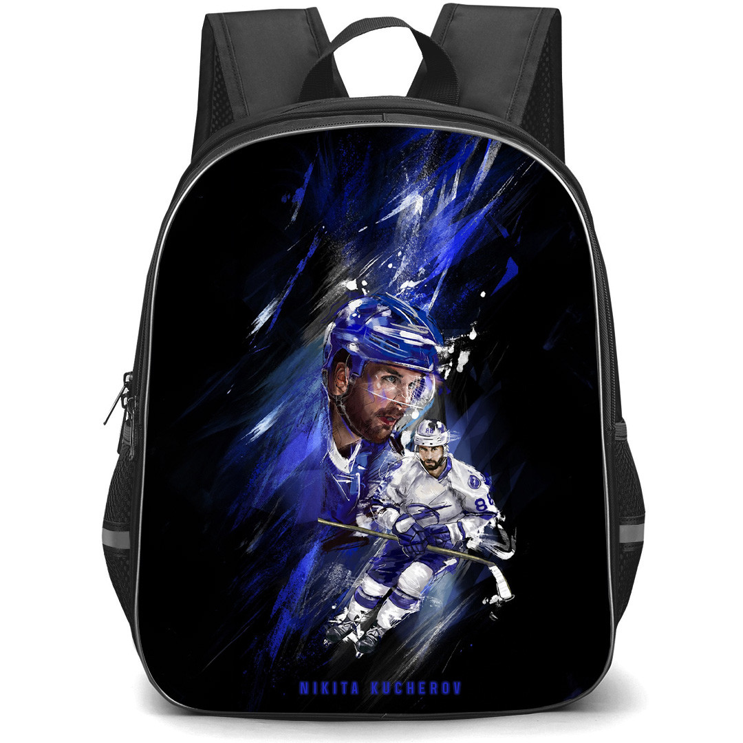 NHL Nikita Kucherov Backpack School Bag StudentPack - Nikita Kucherov Tampa Bay Lightning Digital Illustration Art Poster