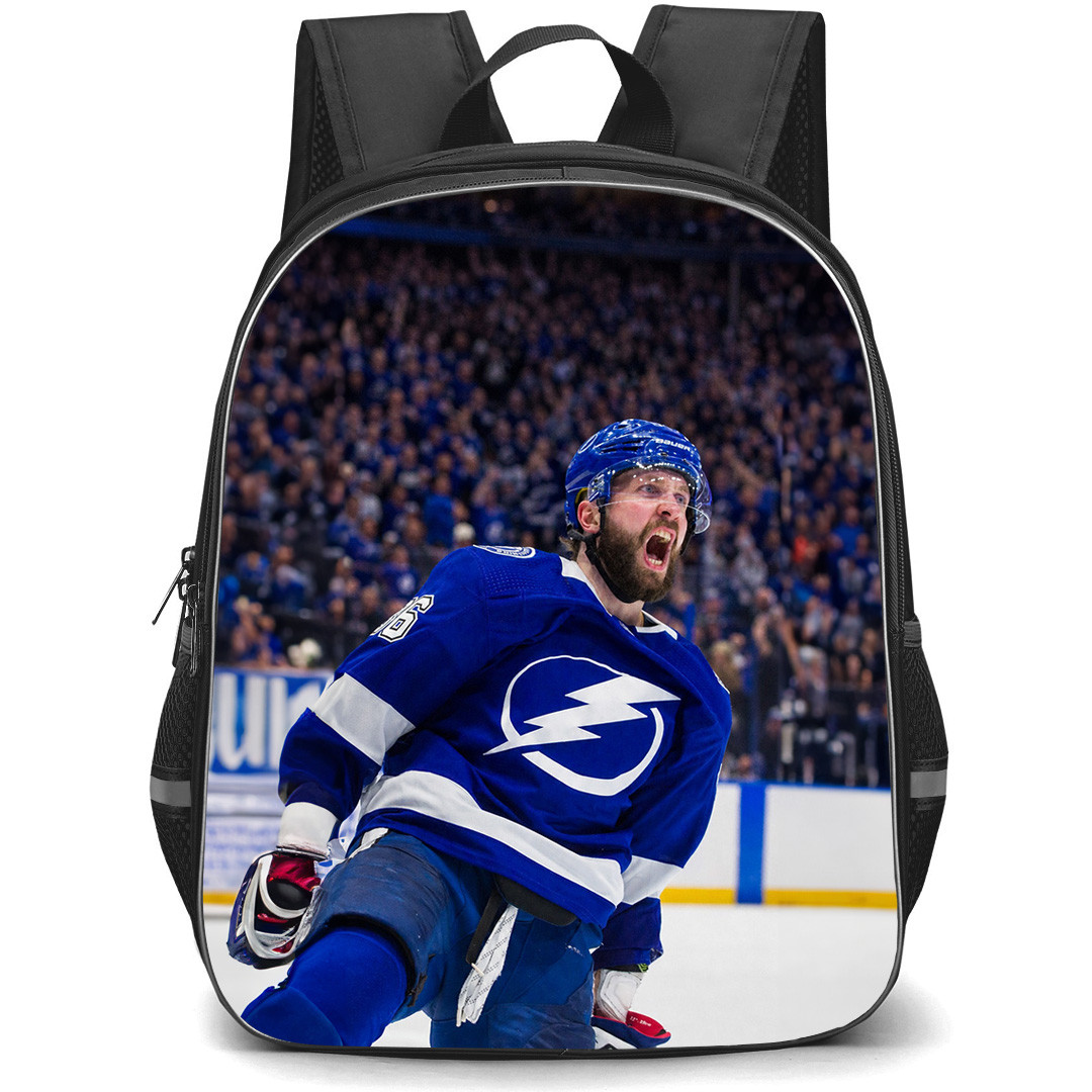 NHL Nikita Kucherov Backpack School Bag StudentPack - Nikita Kucherov Tampa Bay Lightning Goal Celebration Poster