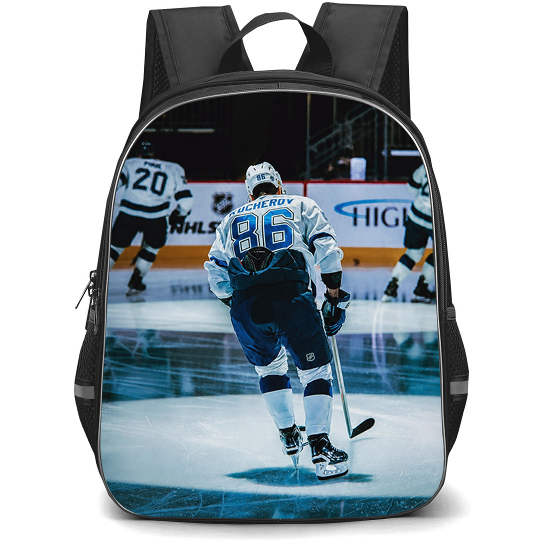 NHL Nikita Kucherov Backpack School Bag StudentPack - Nikita Kucherov Tampa Bay Lightning Ice Arena Warmup Poster