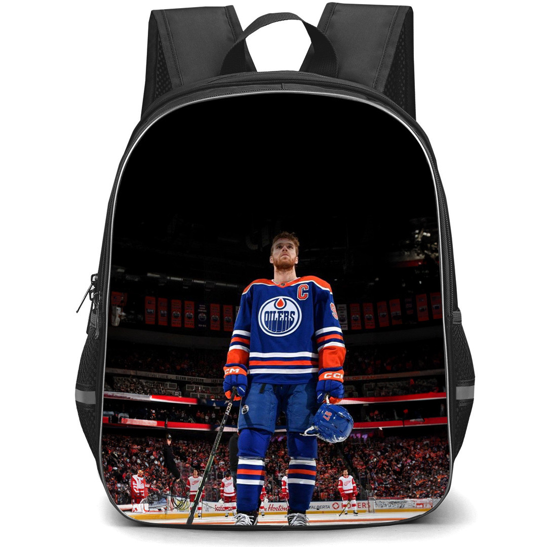 NHL Connor McDavid Backpack School Bag StudentPack - Connor McDavid Edmonton Oilers Captain Arena Poster