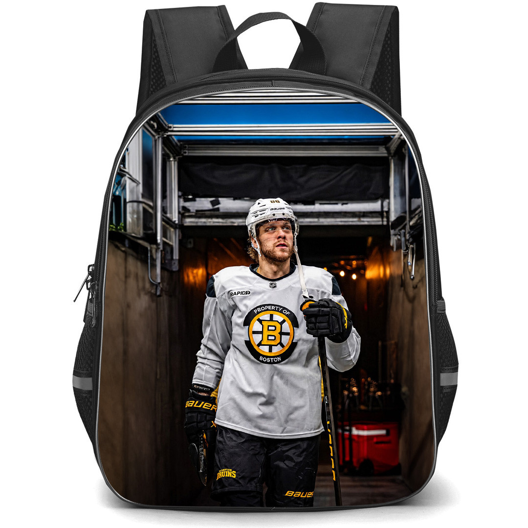 NHL David Pastrnak Backpack School Bag StudentPack - David Pastrnak Boston Bruins Game Day Tunnel Walk Poster