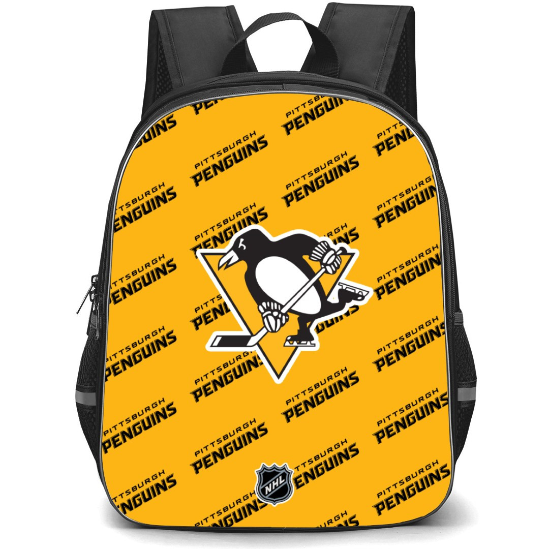 NHL Pittsburgh Penguins Backpack StudentPack - Pittsburgh Penguins Medley Monogram Wordmark