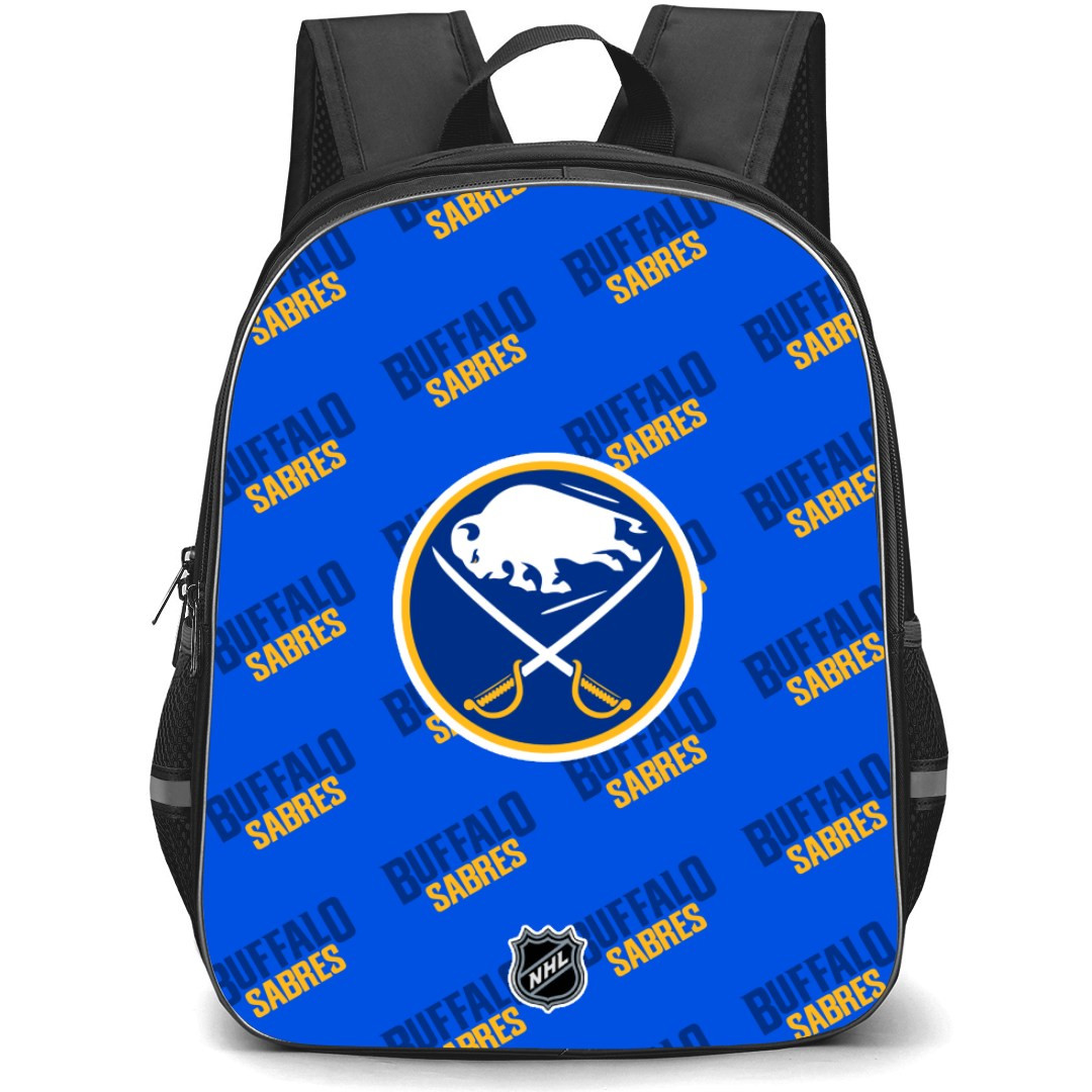 NHL Buffalo Sabres Backpack StudentPack - Buffalo Sabres Medley Monogram Wordmark