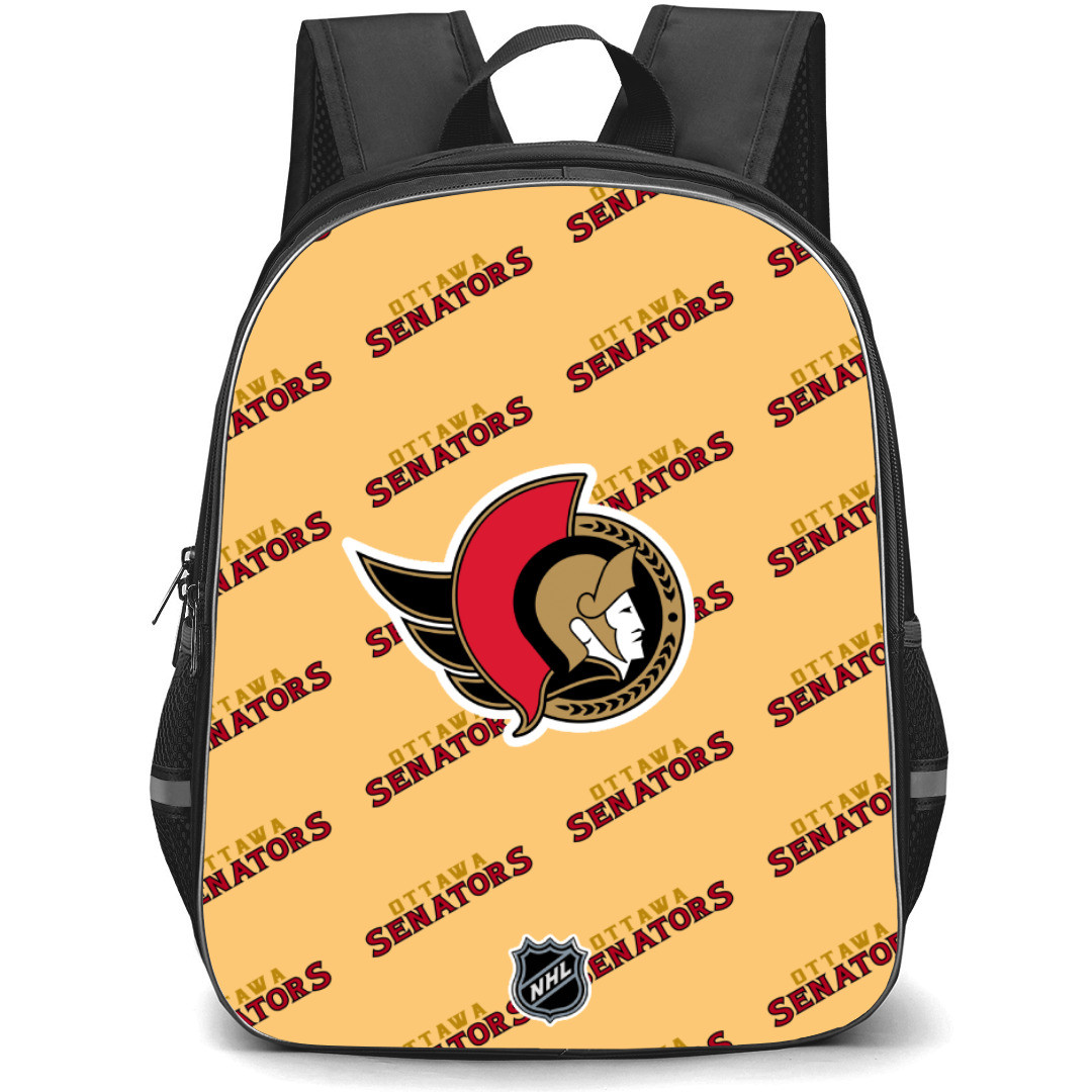 NHL Ottawa Senators Backpack StudentPack - Ottawa Senators Medley Monogram Wordmark