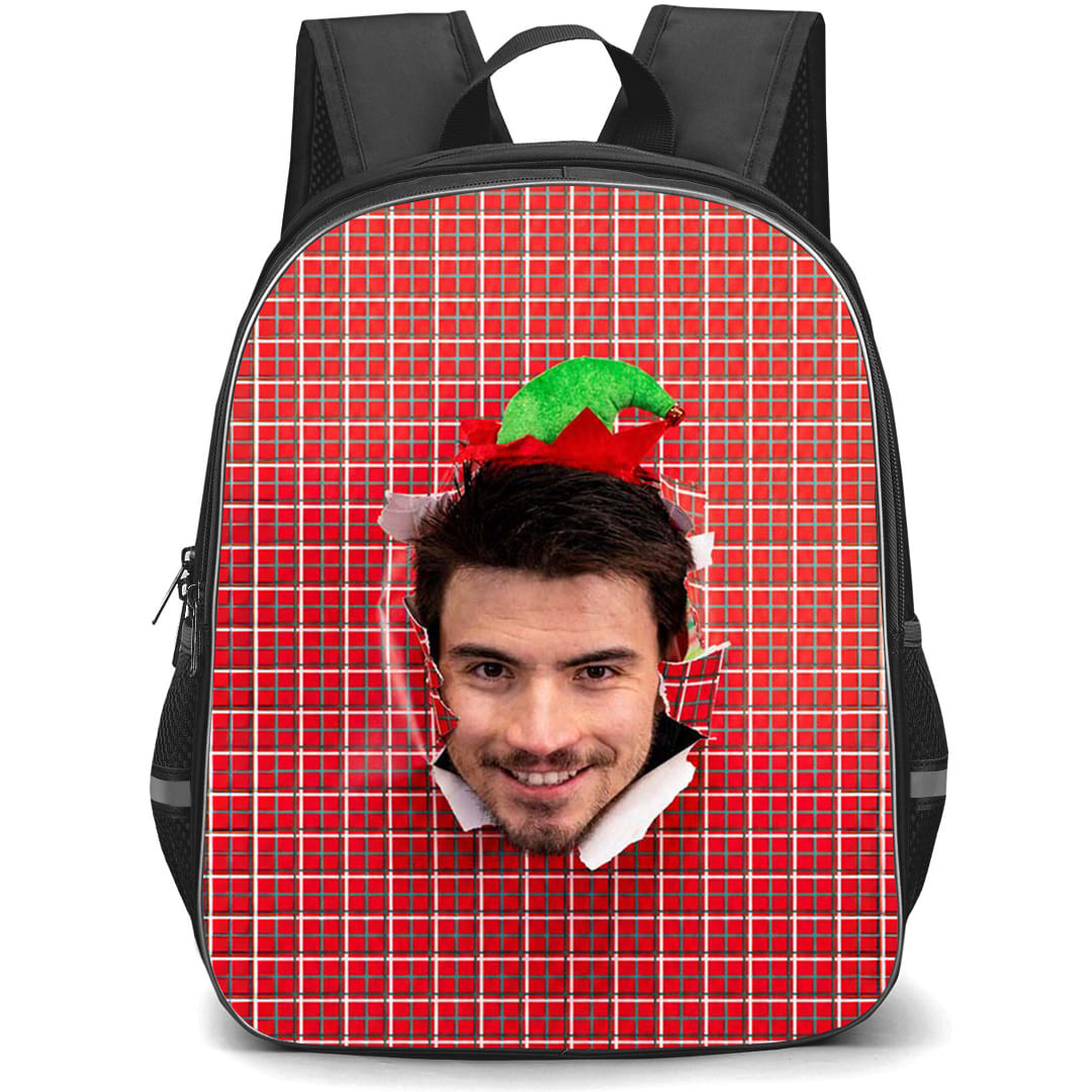 NHL Nick Suzuki Backpack School Bag StudentPack - Nick Suzuki Montreal Canadiens Funny Christmas Elf Wrapping Poster