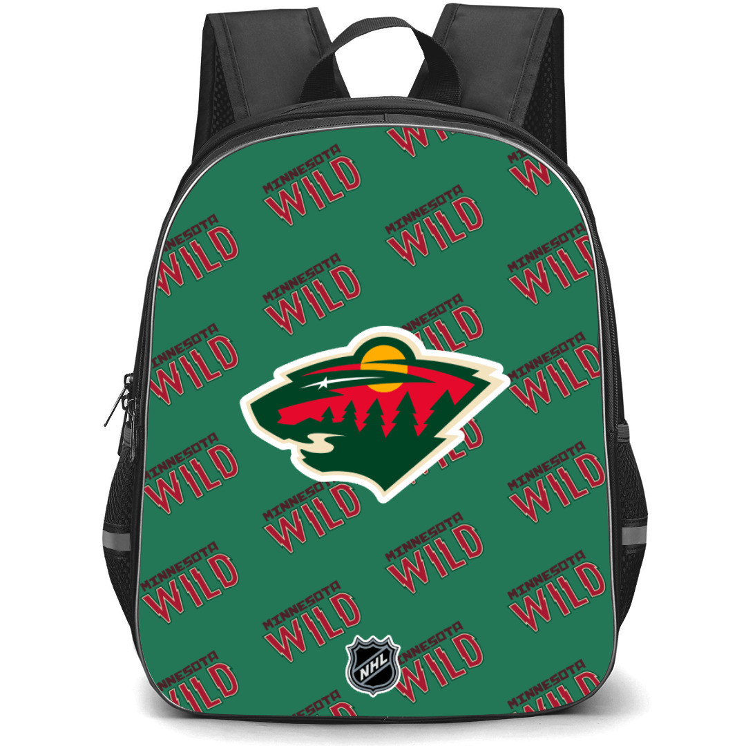 NHL Minnesota Wild Backpack StudentPack - Minnesota Wild Medley Monogram Wordmark