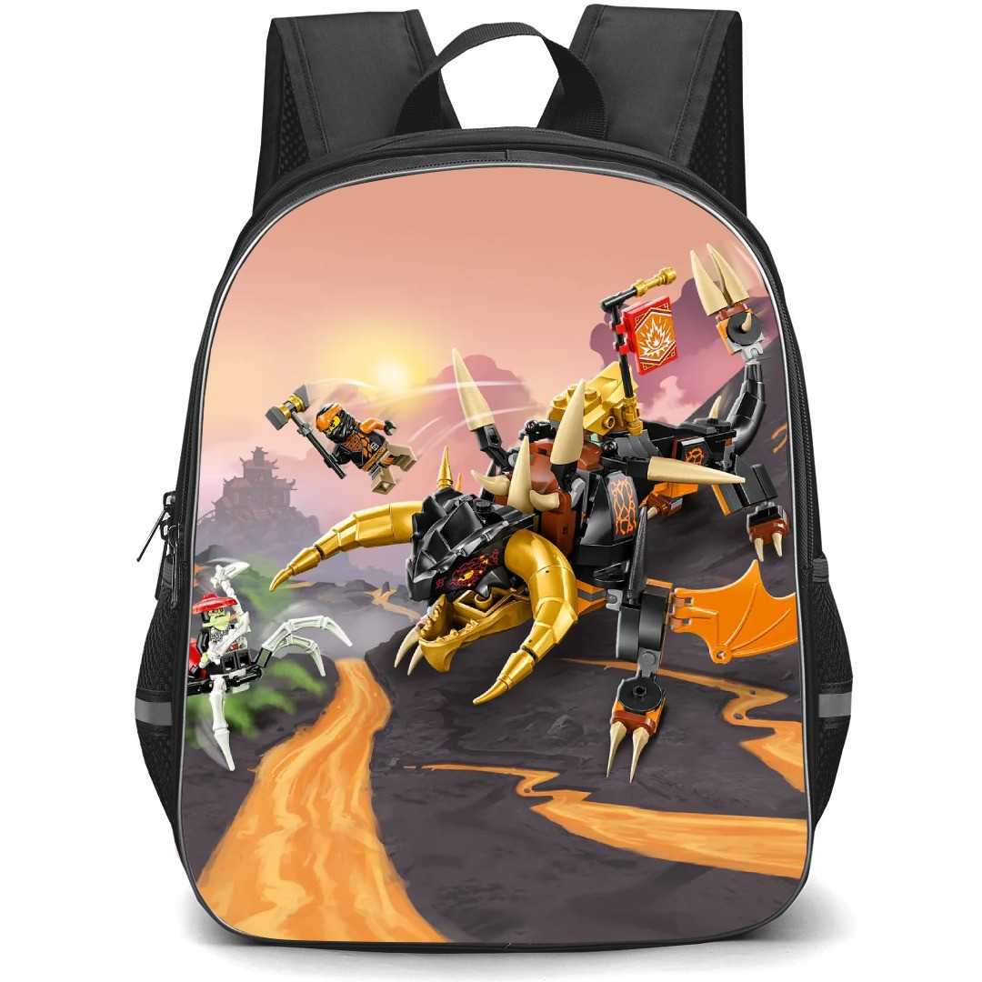 Ninjago Cole School Backpack StudentPack - Cole Earth Dragon Illustration