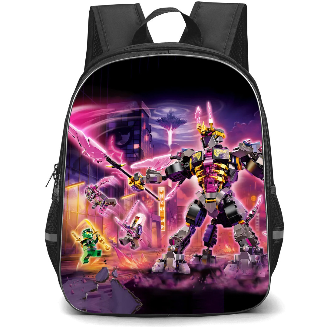 Ninjago School Backpack StudentPack - The Crystal King Fighting