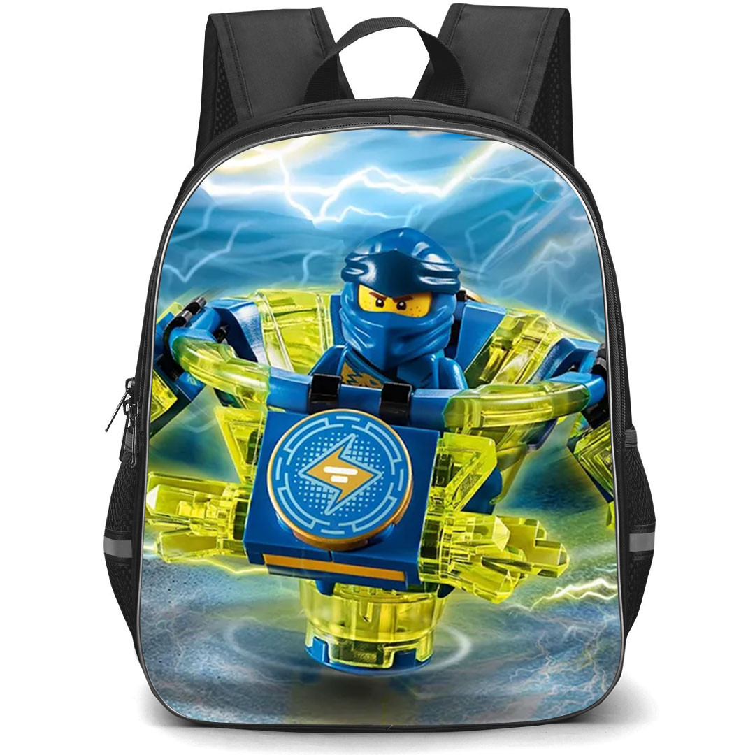 Ninjago Dragon Rising Jay Backpack StudentPack - Jay Spinner Ninja Tornado