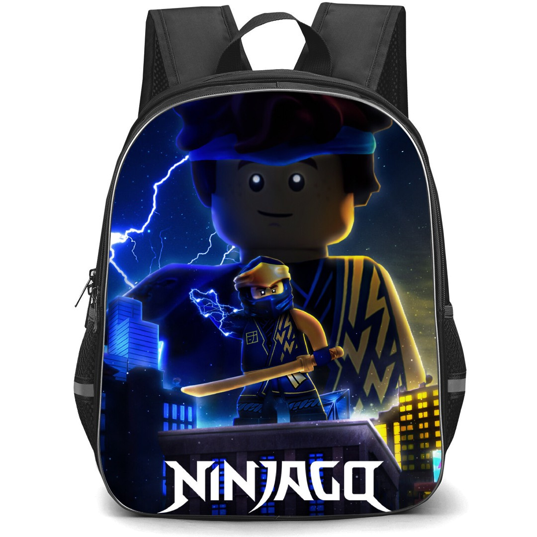 Ninjago Jay School Backpack StudentPack - Jay Portrait Night Sky Background