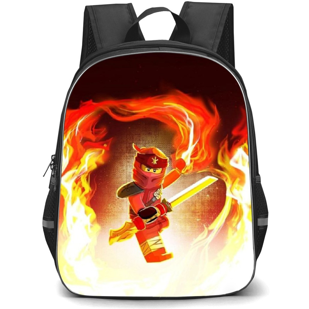 Ninjago Kai School Backpack StudentPack - Kai Fighting Pose Illustration