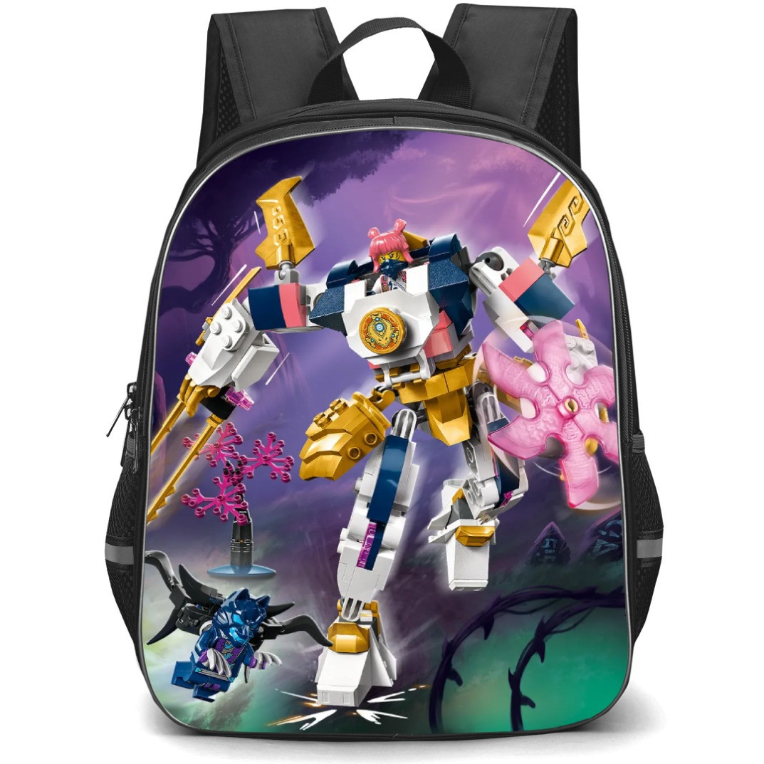 Ninjago Sora School Backpack StudentPack - Sora Elemental Tech Mech Fighting