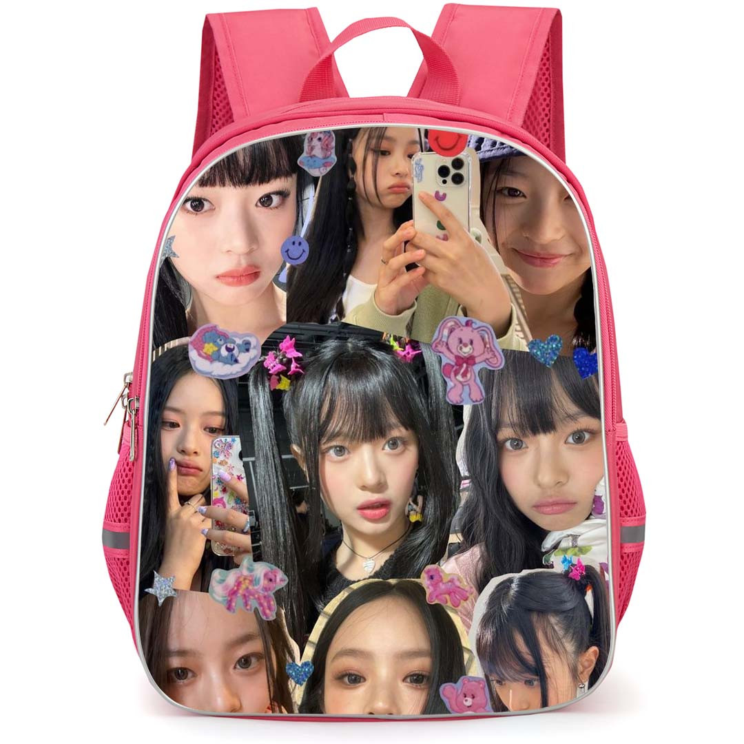New Jeans Hanni Backpack StudentPack - Hanni Portrait Collage
