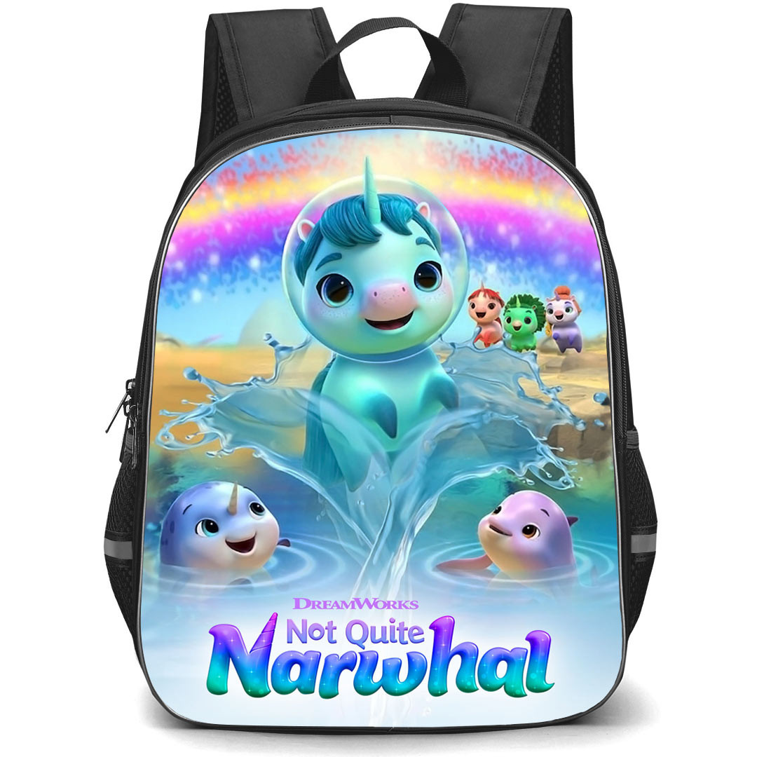 Not Quite Narwhal Backpack StudentPack - Not Quite Narwhal Characters With Logo Official Poster Art