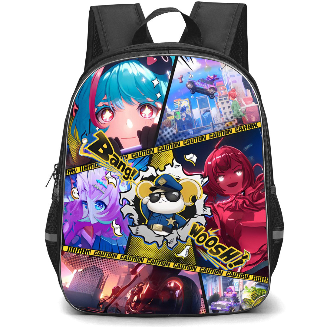 Neverness To Everness Backpack School Bag StudentPack - Neverness To Everness Characters Caution Collage Poster