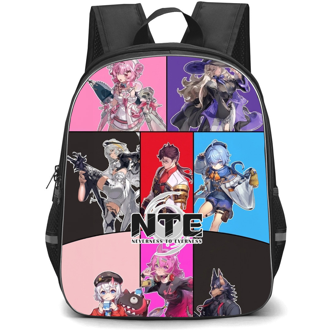 Neverness To Everness Backpack School Bag StudentPack - Neverness To Everness Characters Fierce Series Poster Collage
