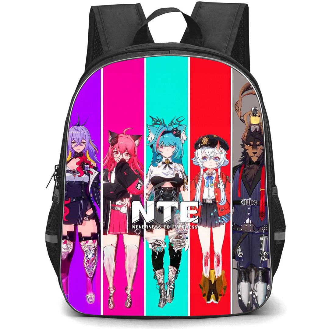 Neverness To Everness Backpack School Bag StudentPack - Neverness To Everness Characters Series Collage Poster