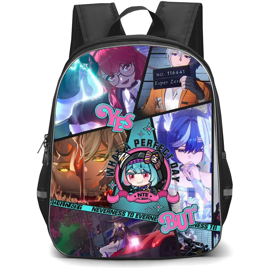Neverness To Everness Backpack School Bag StudentPack - Neverness To Everness Characters What A Perfect Day Collage Poster