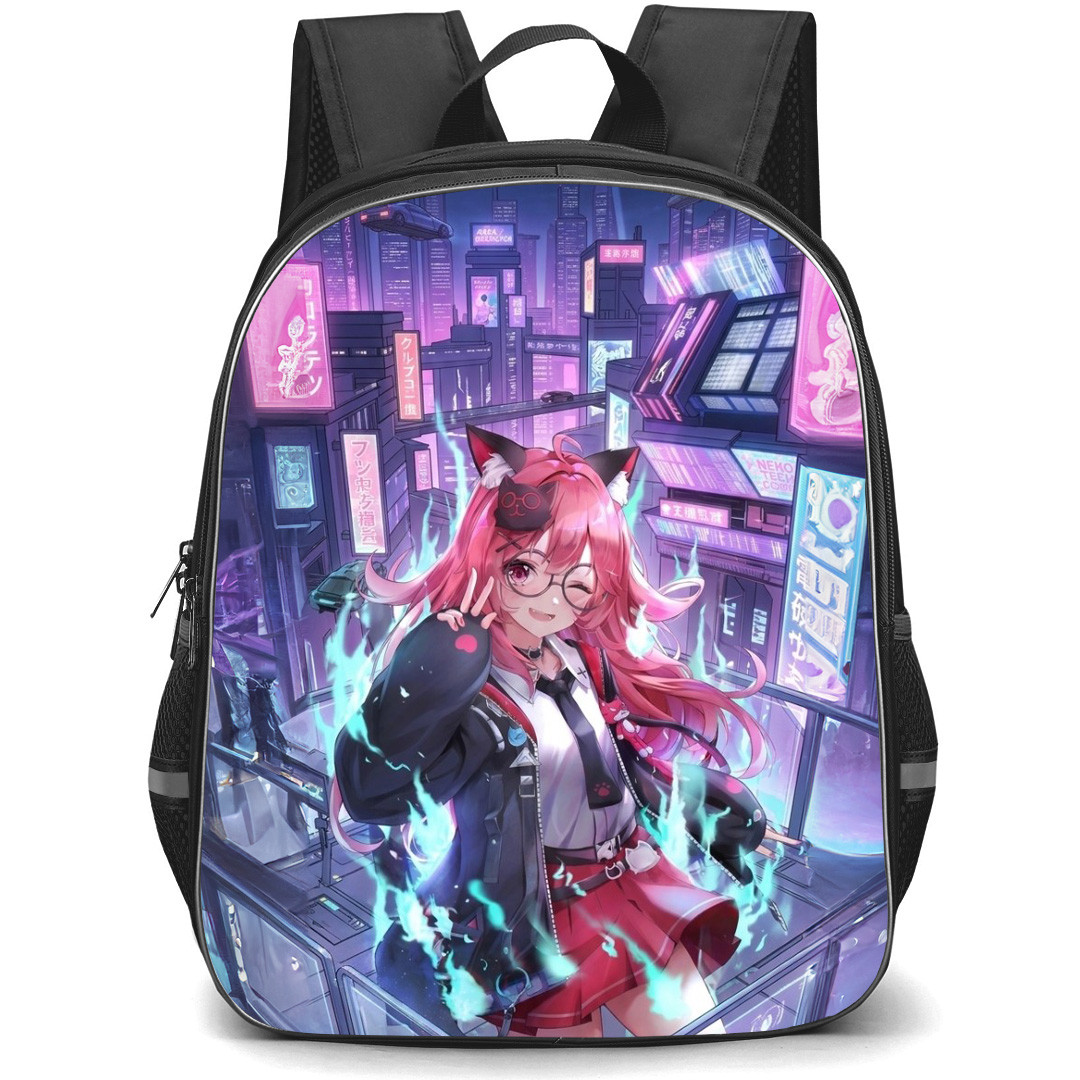 Neverness To Everness Nanally Backpack School Bag StudentPack - Nanally Winking Smiling Portrait