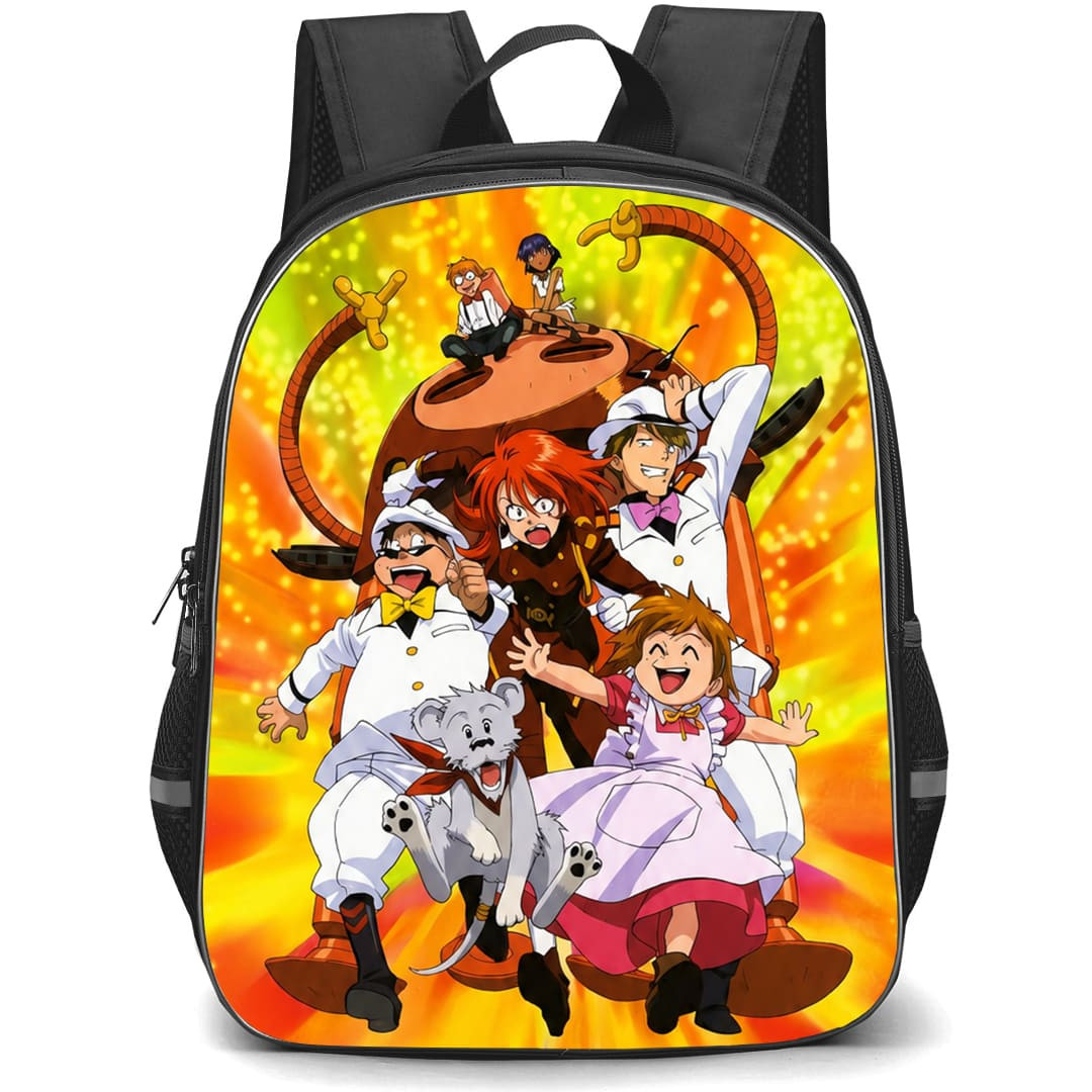Nadia The Secret of Blue Water Backpack School Bag StudentPack - Nadia The Secret of Blue Water Characters Running Happy Poster