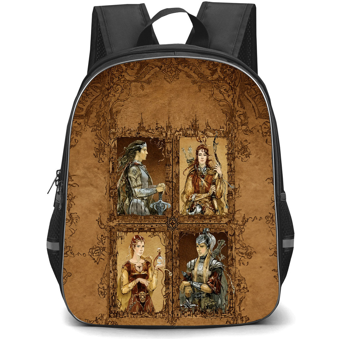 The Chronicles Of Narnia Backpack School Bag StudentPack - The Chronicles Of Narnia Kings And Queens Retro Poster