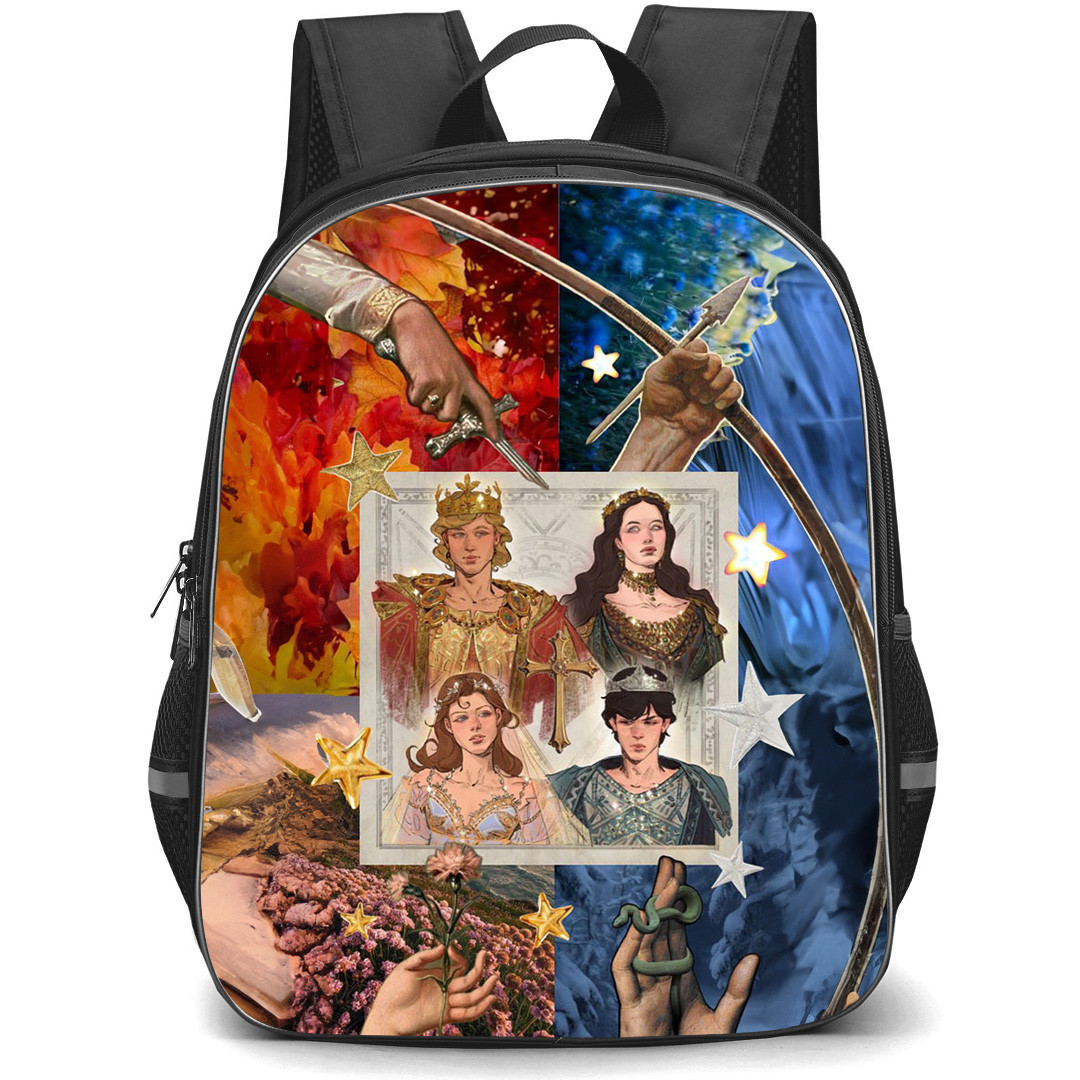 The Chronicles Of Narnia Backpack School Bag StudentPack - The Chronicles Of Narnia Kings And Queens Collage Poster