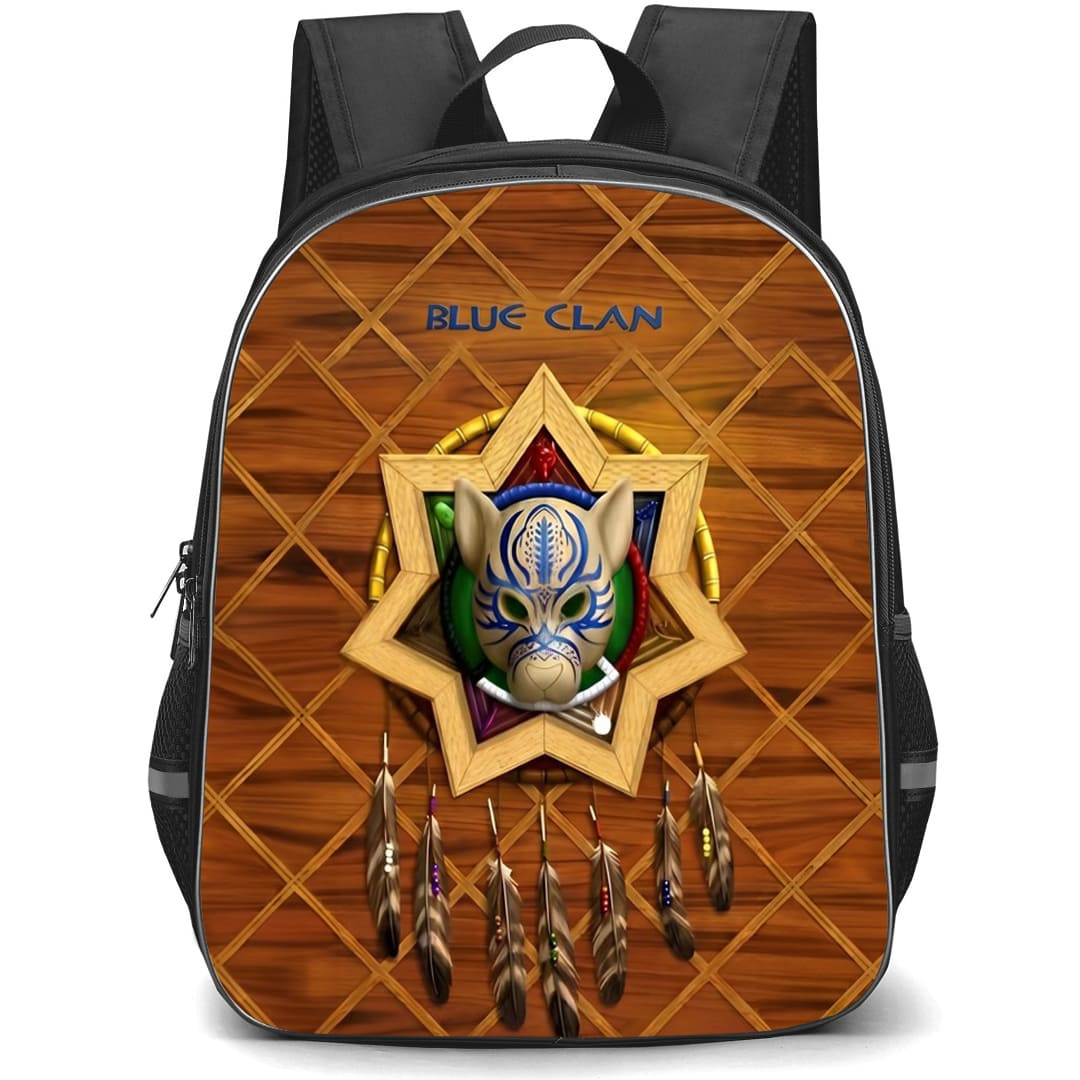 Native American Cherokee Tribe Backpack School Bag StudentPack - Cherokee Tribe Blue Clan Mask Poster