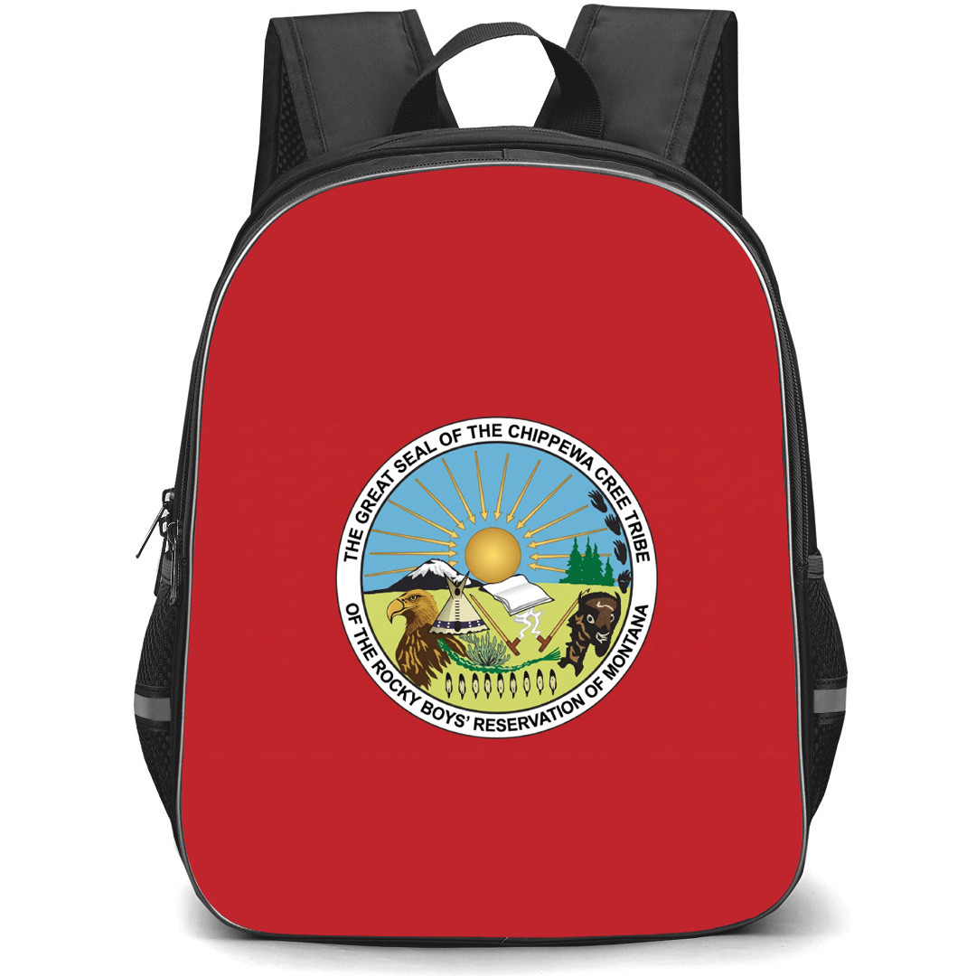 Native American Backpack School Bag StudentPack - Native American The Chippewa Seal