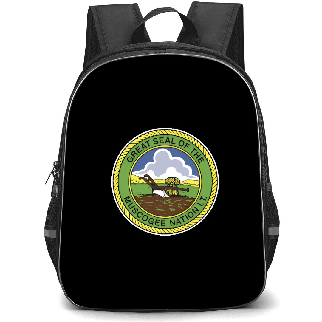 Native American Backpack School Bag StudentPack - Native American Muscogee Nation Seal