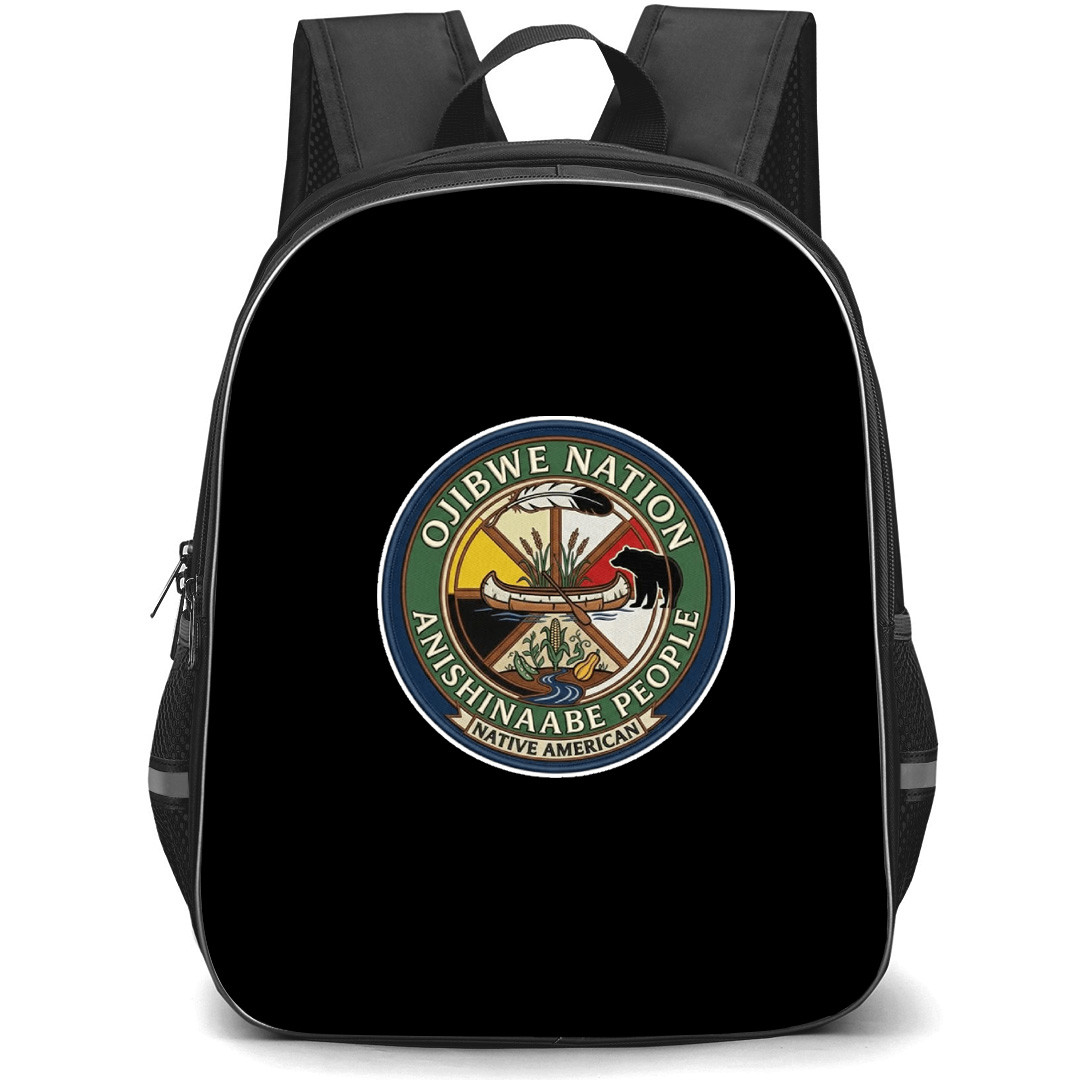 Native American Backpack School Bag StudentPack - Native American Ojibwe Nation Logo Sticker