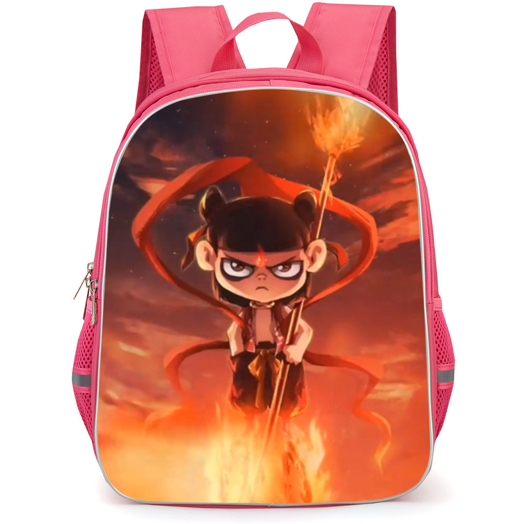 Ne Zha Backpack StudentPack - Ne Zha The Decisive Battle Anime Art Poster