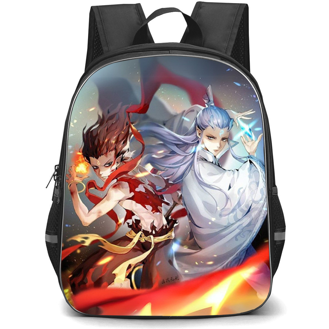 Ne Zha Backpack StudentPack - Ne Zha Djinn Soul Chinese Illustration Art Poster