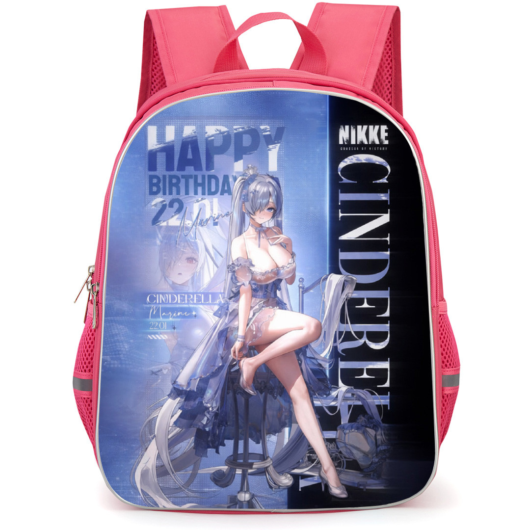Goddess of Victory Nikke Cinderella Backpack School Bag StudentPack - Cinderella Happy Birthday Portrait Poster