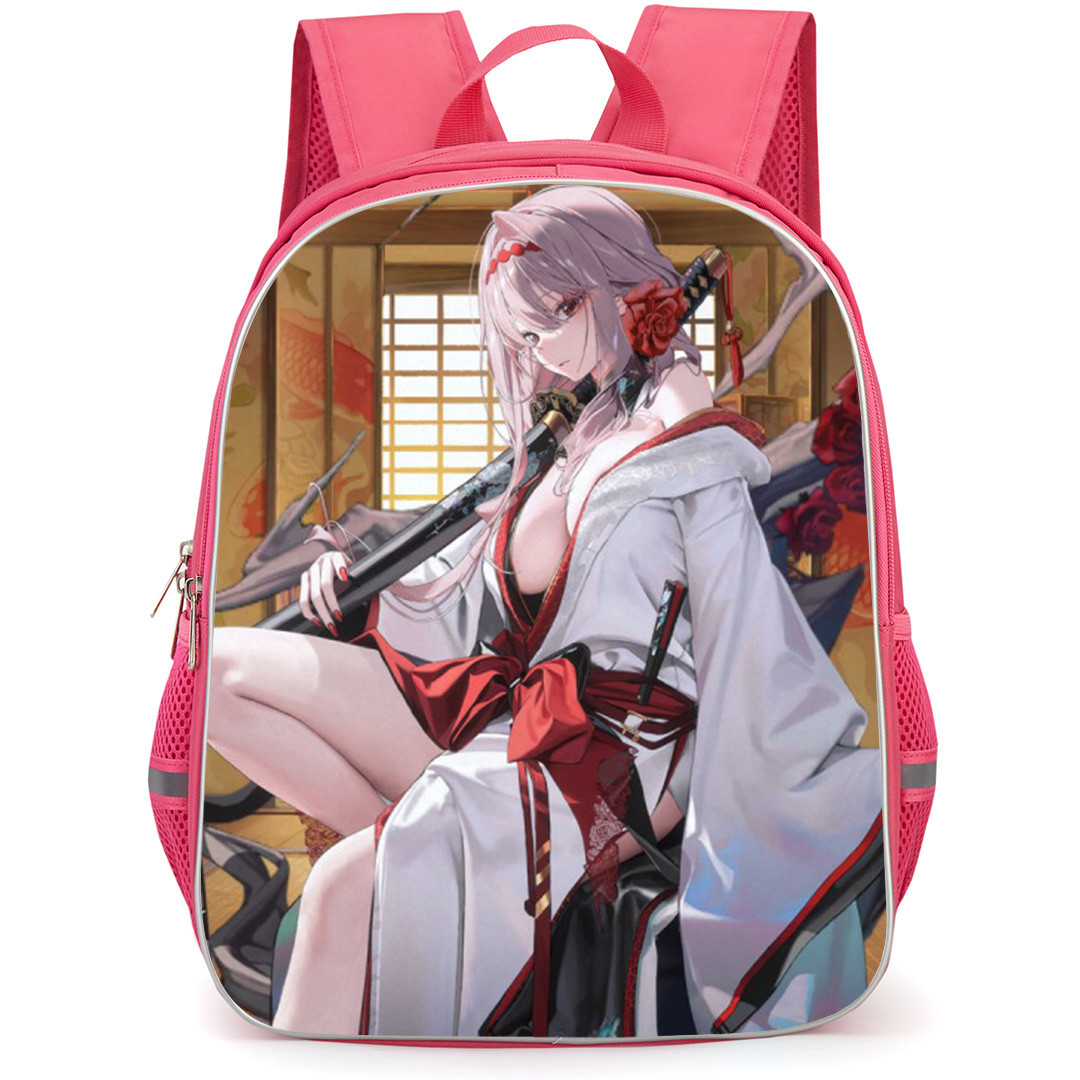 Goddess of Victory Nikke Scarlet Backpack School Bag StudentPack - Scarlet Sitting Flower Portrait Poster