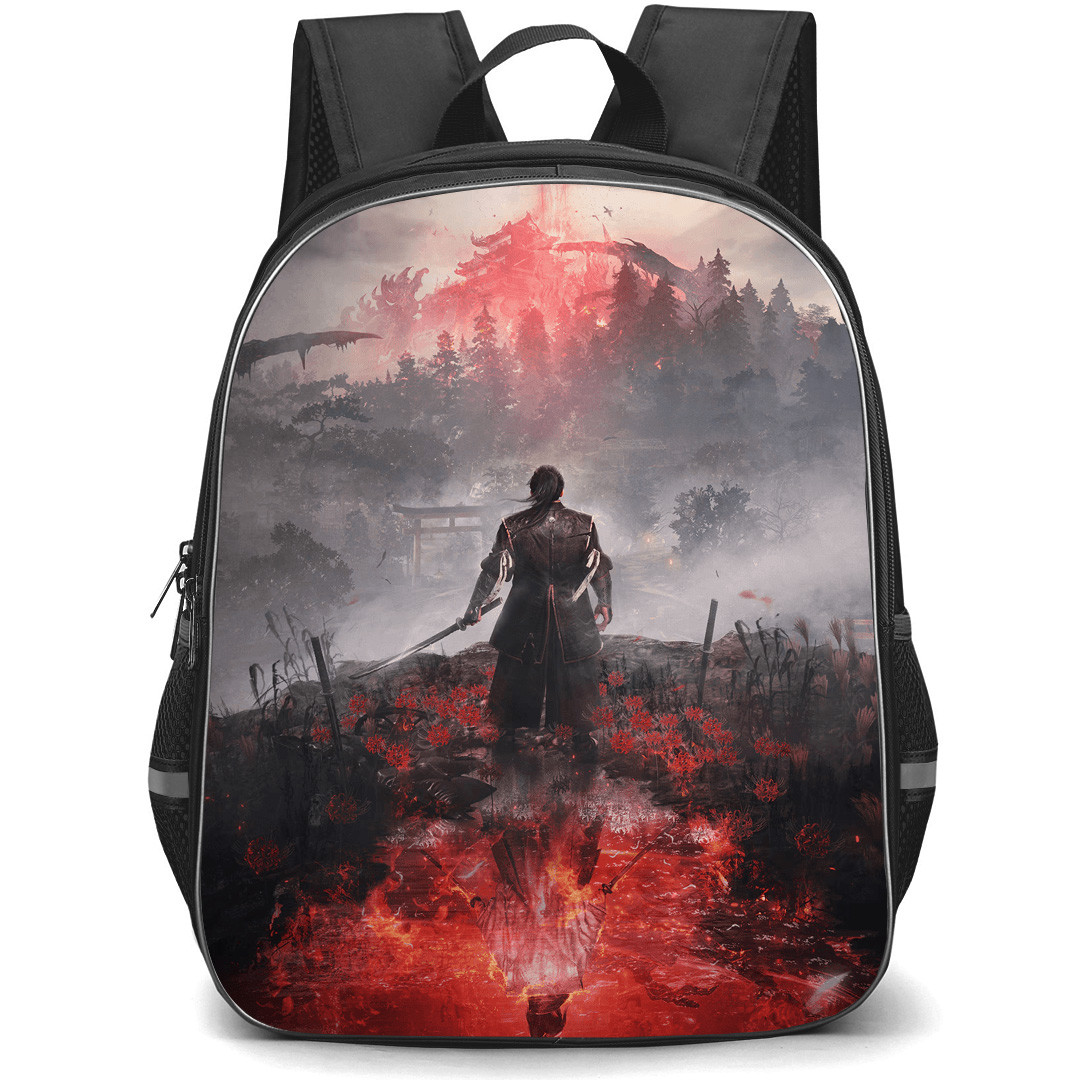 Nioh 3 Tokugawa Takechiyo Backpack School Bag StudentPack - Tokugawa Takechiyo Ready For Battle