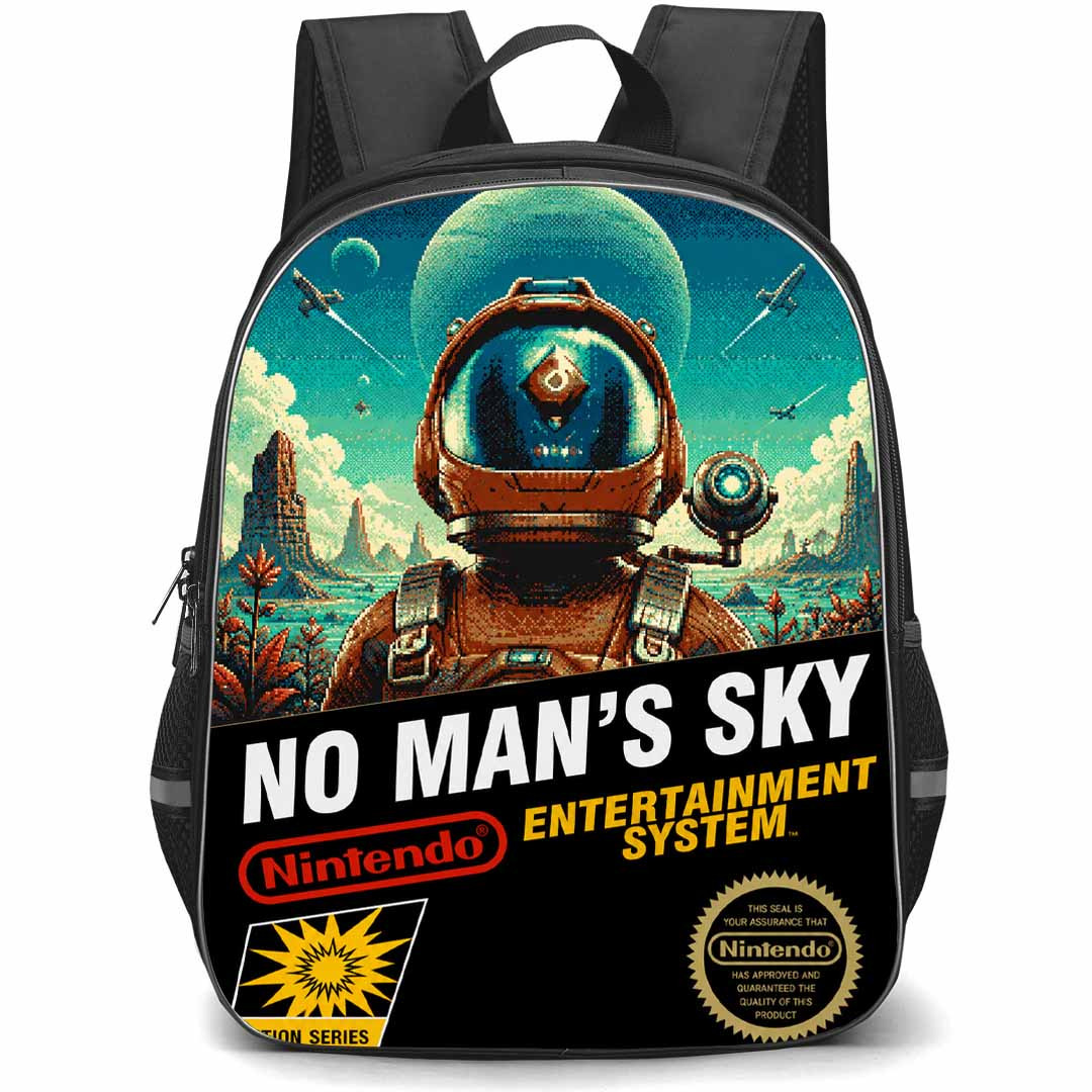 No Man's Sky Backpack School Bag StudentPack - No Man's Sky Nintendo Pixel Poster