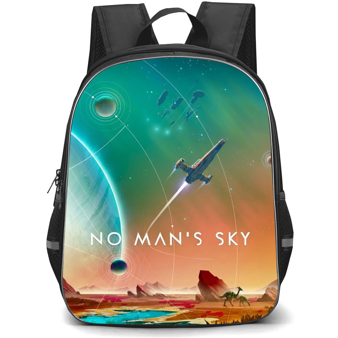 No Man's Sky Backpack School Bag StudentPack - No Man's Sky Original Launch Cover Art