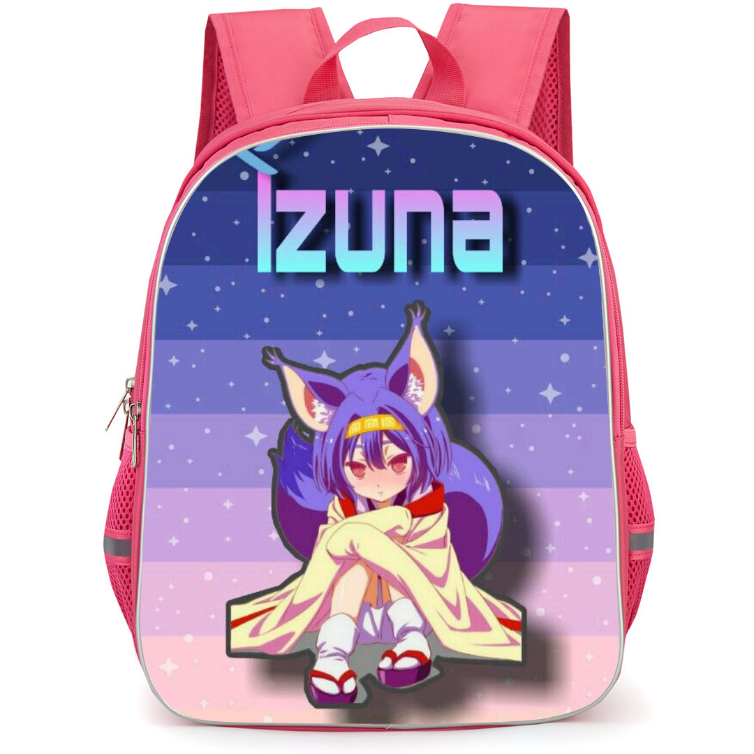 No Game No Life Izuna Hatsuse Backpack StudentPack - Izuna Hatsuse Sitting On Blue Sky Illustration