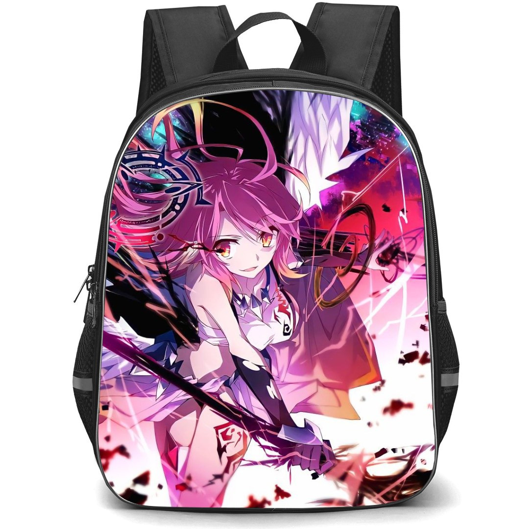 No Game No Life Jibril Backpack StudentPack - Jibril Anime Characters Illustration Art Poster