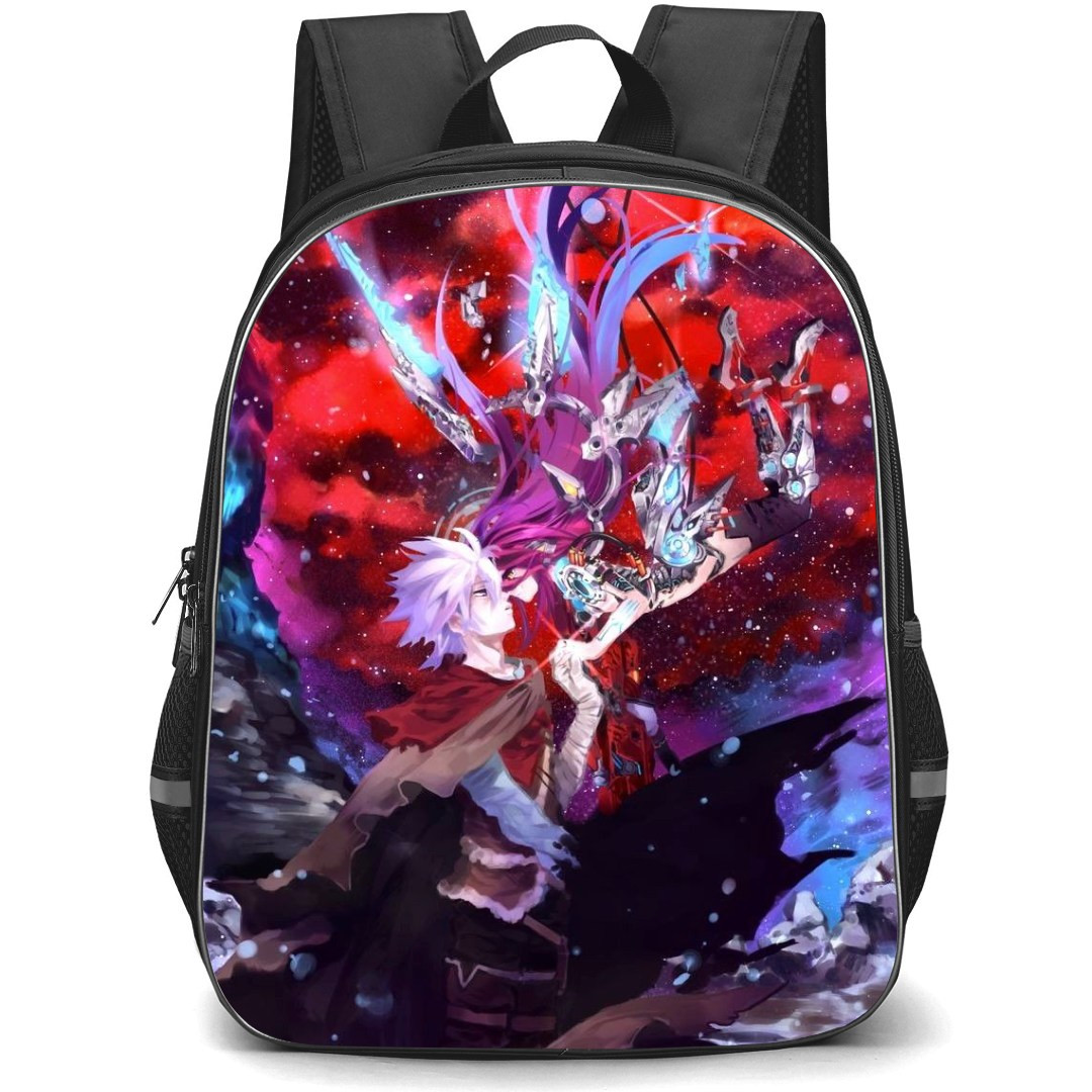 No Game No Life Backpack StudentPack - Rlku Dola And Schwi Dola Anime Fan Art Poster