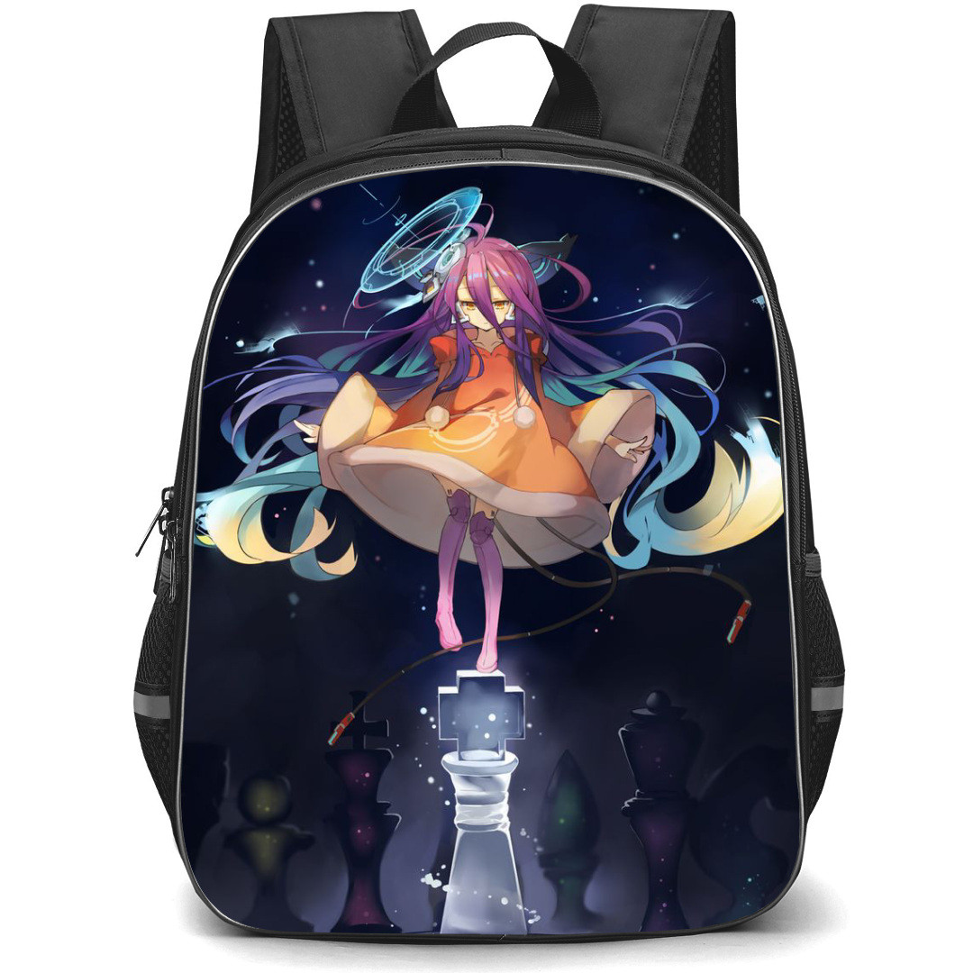 No Game No Life Schwi Dola Backpack StudentPack - Schwi Dola Dancing On King Sora Illustration Art