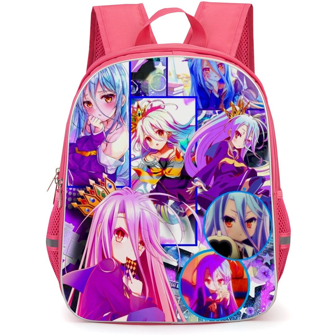 No Game No Life Shiro Backpack StudentPack - Shiro Collage Poster